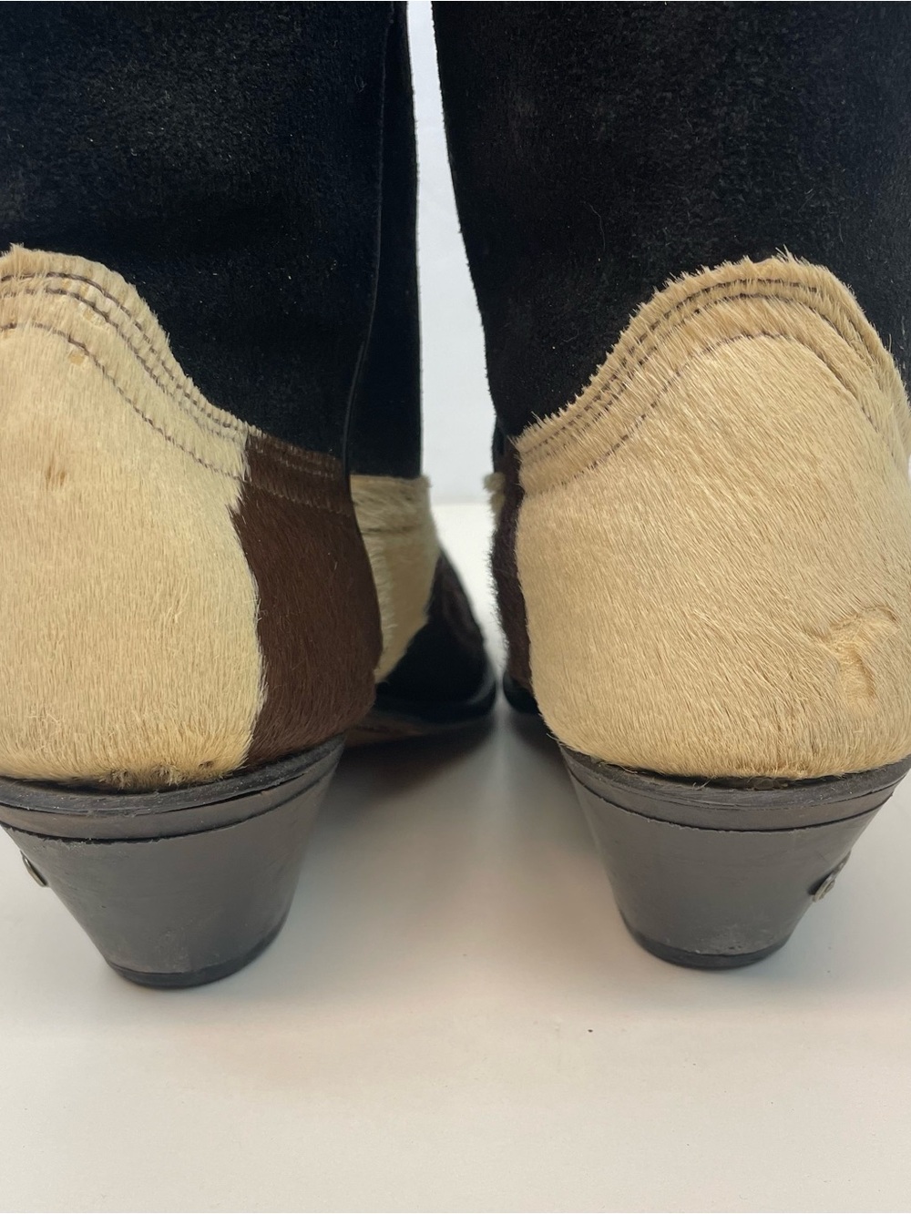 Code West Cow Fur Hair Cowboy Boots Women’s size 8.5  USA - Picture 7 of 9